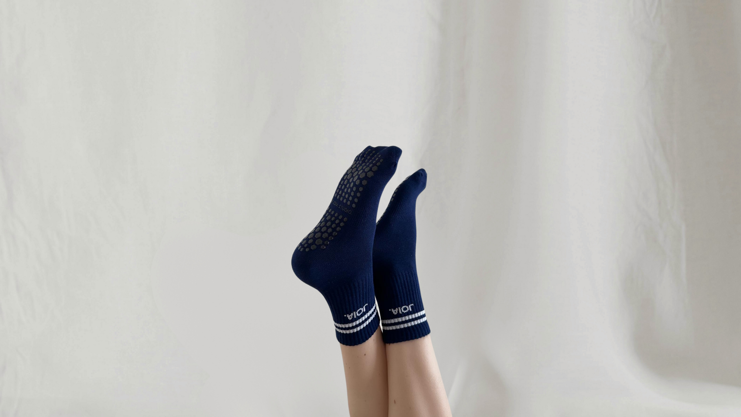 STRIPED SOCKS NAVY BLUE